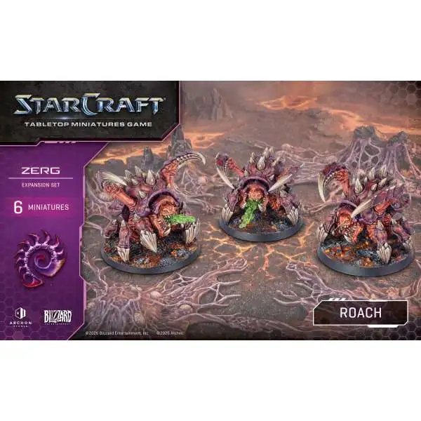 StarCraft Tabletop Miniatures Game Zerg - Roach Miniature Set (Pre-Order ships June)