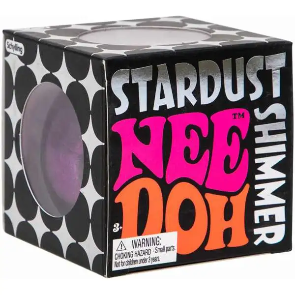 NeeDoh The Groovy Glob Stardust PURPLE 2.5 Small Stress Ball