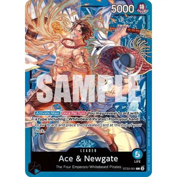 One Piece Trading Card Game Starter Deck 22: Ace & Newgate Leader Ace & Newgate ST22-001