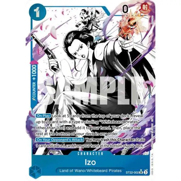 One Piece Trading Card Game Starter Deck 22: Ace & Newgate Super Rare Izo ST22-002 [Parallel]