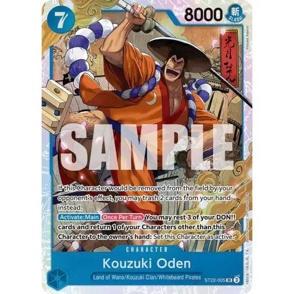 One Piece Trading Card Game Starter Deck 22: Ace & Newgate Super Rare Kouzuki Oden ST22-005