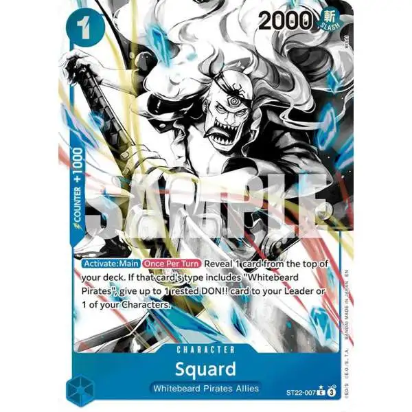 One Piece Trading Card Game Starter Deck 22: Ace & Newgate Common Squard ST22-007 [Parallel]
