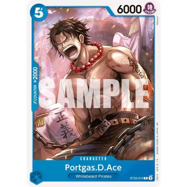 One Piece Trading Card Game Starter Deck 22: Ace & Newgate Common Portgas.D.Ace ST22-010