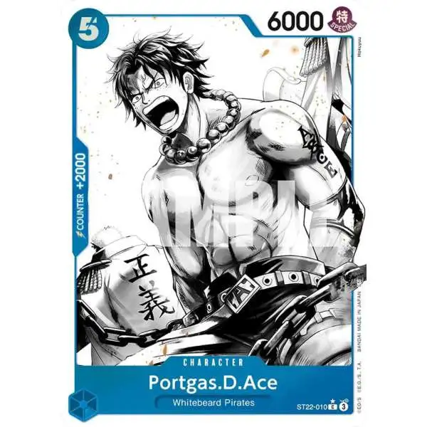 One Piece Trading Card Game Starter Deck 22: Ace & Newgate Common Portgas.D.Ace ST22-010 [Parallel]
