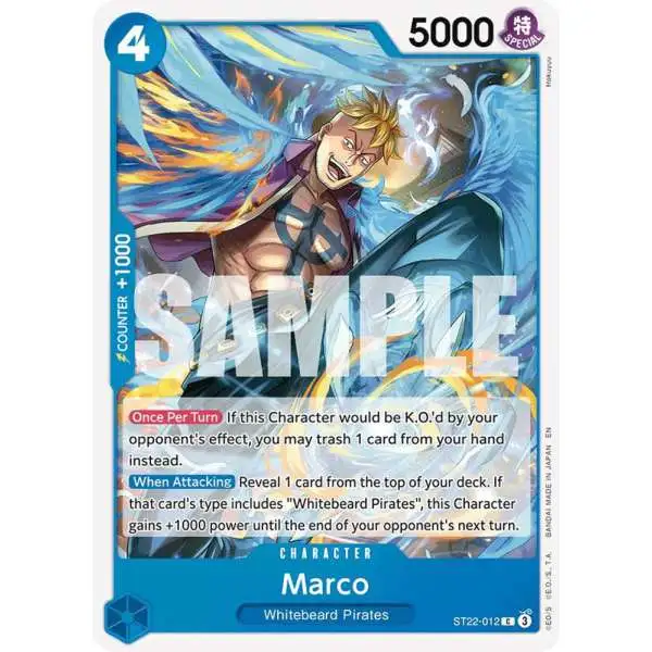One Piece Trading Card Game Starter Deck 22: Ace & Newgate Common Marco ST22-012