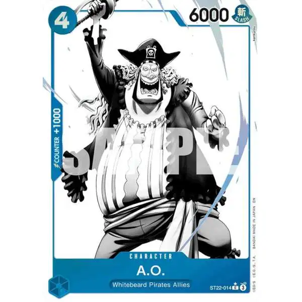One Piece Trading Card Game Starter Deck 22: Ace & Newgate Common A.O. ST22-014 [Parallel]