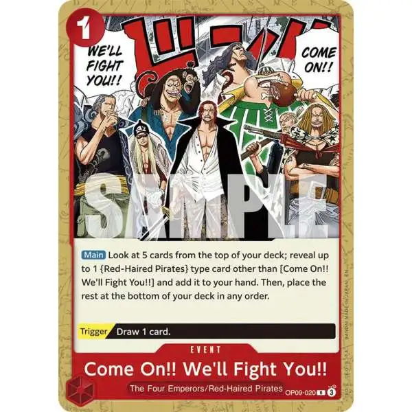 One Piece Trading Card Game Starter Deck 23: RED Shanks Rare Come On!! We'll Fight You!! OP09-020 [Reprint]