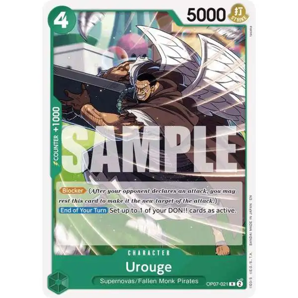 One Piece Trading Card Game Starter Deck 24: GREEN Jewelry Bonney Rare Urouge OP07-021 [Reprint]