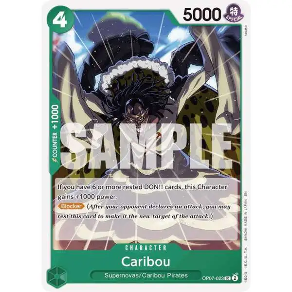 One Piece Trading Card Game Starter Deck 24: GREEN Jewelry Bonney Uncommon Caribou OP07-023 [Reprint]