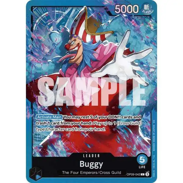 One Piece Trading Card Game Starter Deck 25: BLUE Buggy Leader Buggy OP09-042