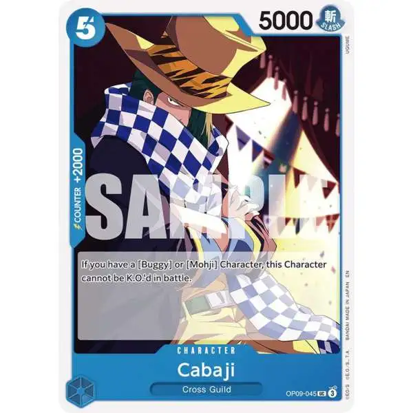 One Piece Trading Card Game Starter Deck 25: BLUE Buggy Uncommon Cabaji OP09-045 [Reprint]