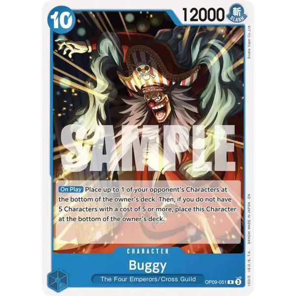 One Piece Trading Card Game Starter Deck 25: BLUE Buggy Rare Buggy OP09-051 [Reprint]