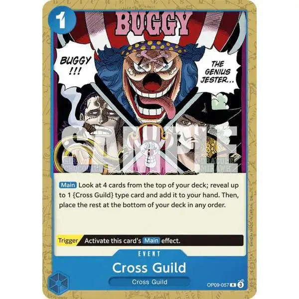 One Piece Trading Card Game Starter Deck 25: BLUE Buggy Rare Cross Guild OP09-057 [Reprint]