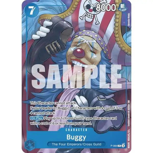 One Piece Trading Card Game Starter Deck 25: BLUE Buggy Promo Buggy P-084 [Reprint]