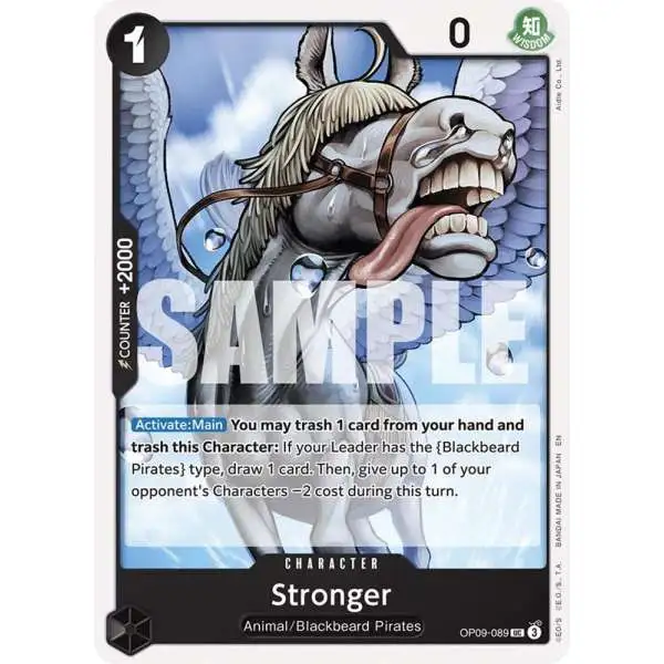 One Piece Trading Card Game Starter Deck 27: BLACK Marshall.D.Teach Uncommon Stronger OP09-089 [Reprint]