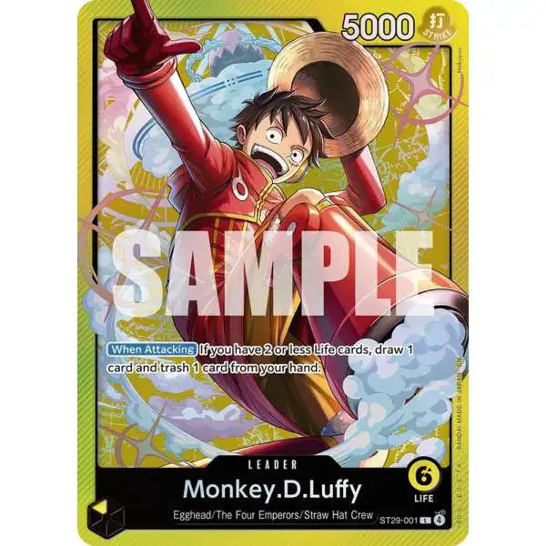 one piece card game monkey d luffy starter deck Leader Life BANDAI One Piece Card Game