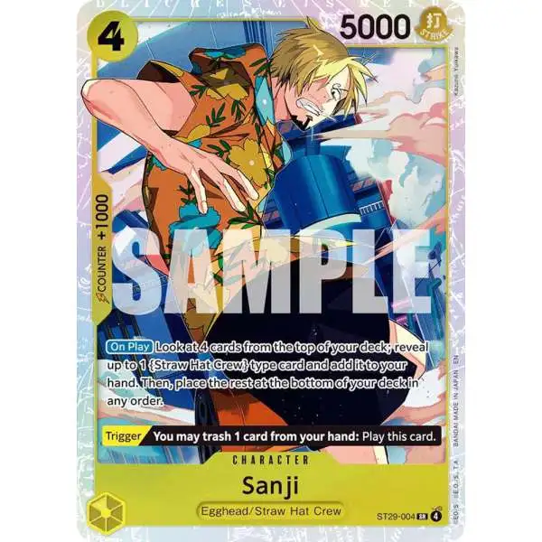 One Piece Trading Card Game Starter Deck 29: Egghead Super Rare Sanji ST29-004