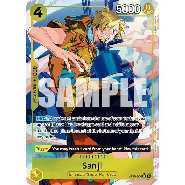 One Piece Trading Card Game Starter Deck 29: Egghead Super Rare Sanji ST29-004 [Full Art]