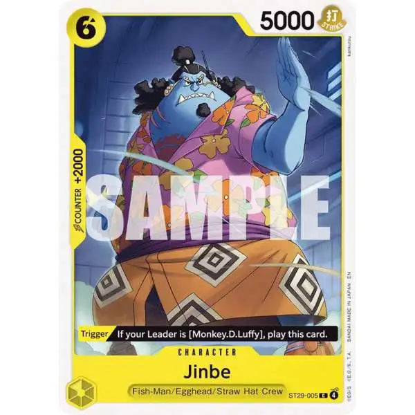 One Piece Trading Card Game Starter Deck 29: Egghead Common Jinbe ST29-005