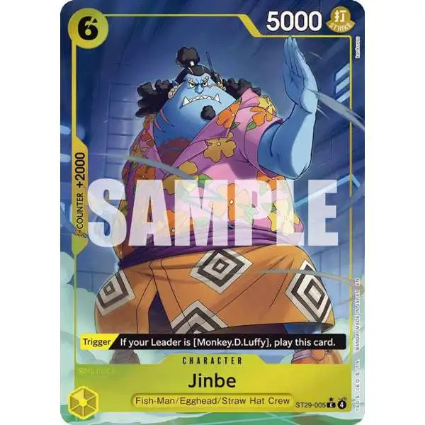 One Piece Trading Card Game Starter Deck 29: Egghead Common Jinbe ST29-005 [Full Art]