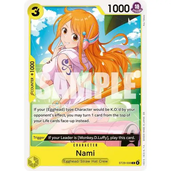 One Piece Trading Card Game Starter Deck 29: Egghead Common Nami ST29-008