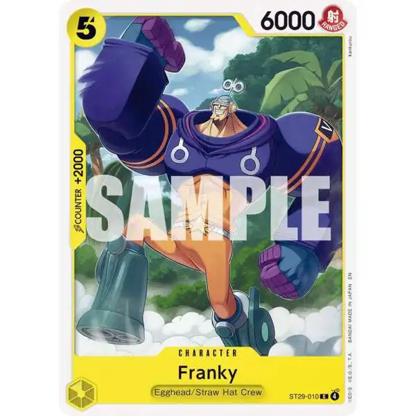 One Piece Trading Card Game Starter Deck 29: Egghead Common Franky ST29-010