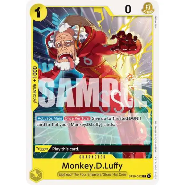 One Piece Trading Card Game Starter Deck 29: Egghead Common Monkey.D.Luffy ST29-012