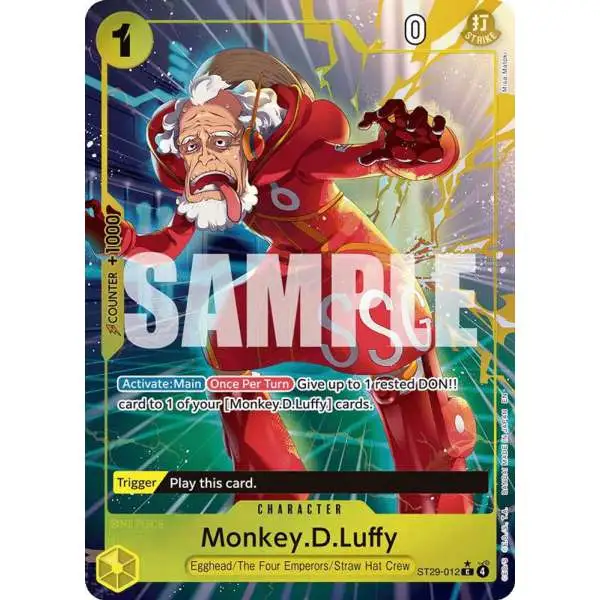 One Piece Trading Card Game Starter Deck 29: Egghead Common Monkey.D.Luffy ST29-012 [Full Art]