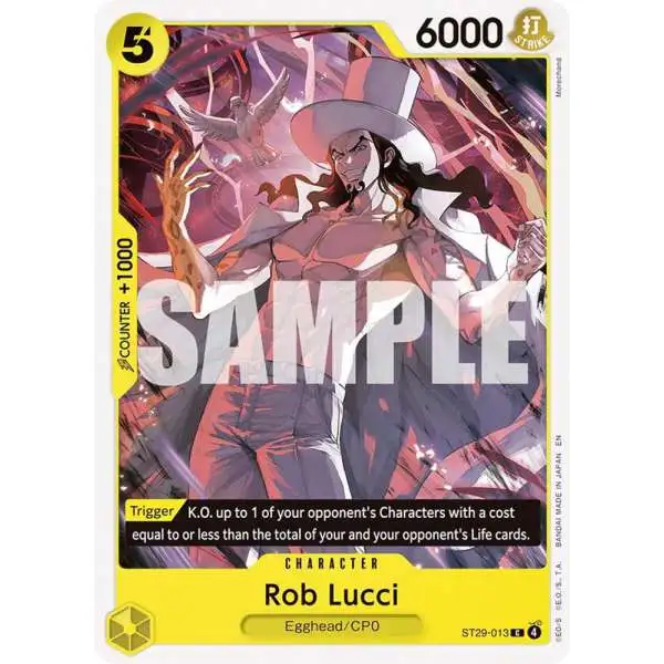 One Piece Trading Card Game Starter Deck 29: Egghead Common Rob Lucci ST29-013
