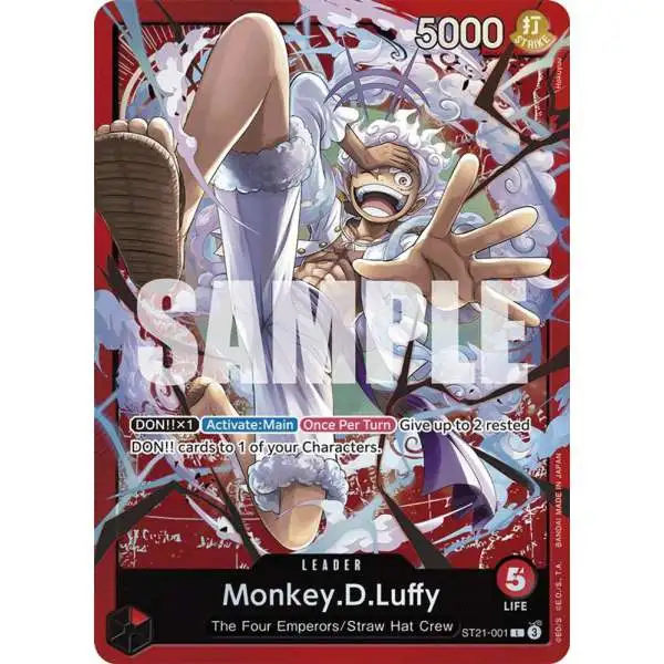 One Piece Trading Card Game Starter Deck EX: Gear 5 Leader Monkey.D.Luffy ST21-001