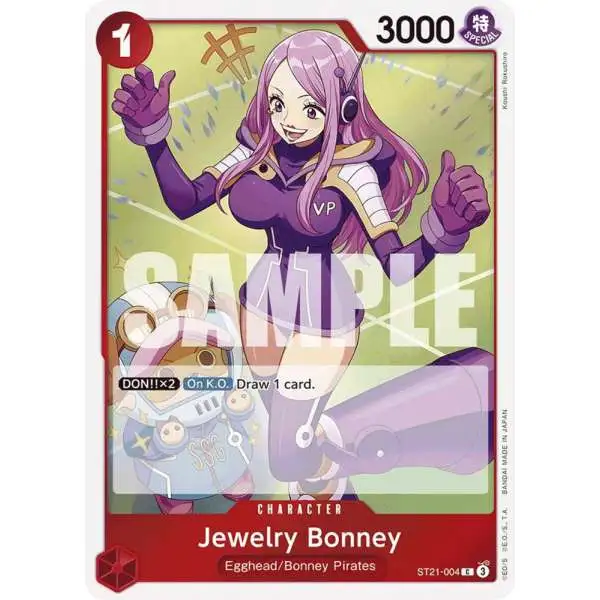 One Piece Trading Card Game Starter Deck EX: Gear 5 Common Jewelry Bonney ST21-004