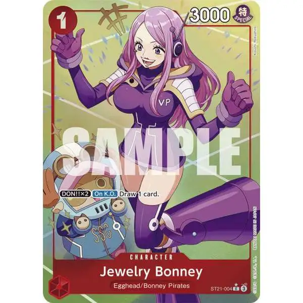 One Piece Trading Card Game Starter Deck EX: Gear 5 Common Jewelry Bonney ST21-004 [Parallel]