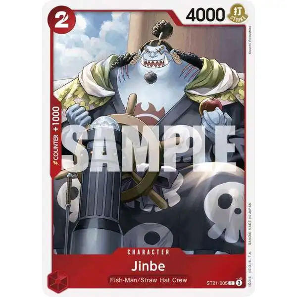 One Piece Trading Card Game Starter Deck EX: Gear 5 Common Jinbe ST21-005