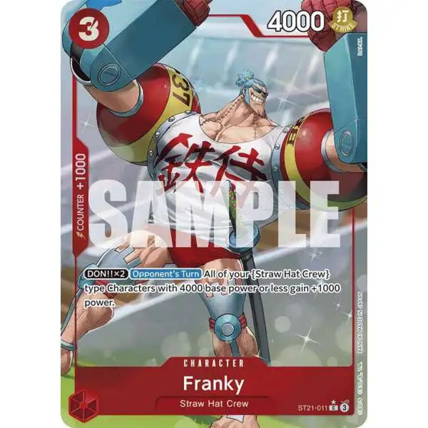 One Piece Trading Card Game Starter Deck EX: Gear 5 Common Franky ST21-011 [Parallel]