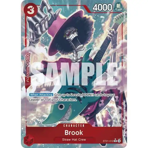 One Piece Trading Card Game Starter Deck EX: Gear 5 Common Brook ST21-012 [Parallel]