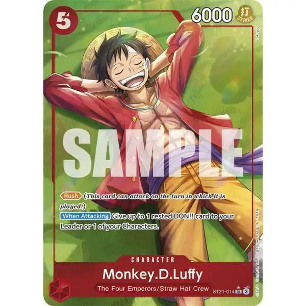 One Piece Trading Card Game Starter Deck EX: Gear 5 Super Rare Monkey.D.Luffy ST21-014 [Parallel]