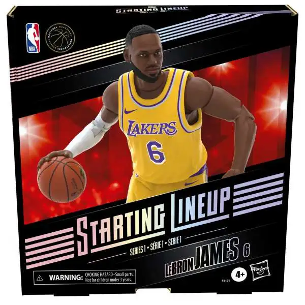 NBA Los Angeles Lakers Starting Lineup Basketball Series 1 LeBron James Action Figure