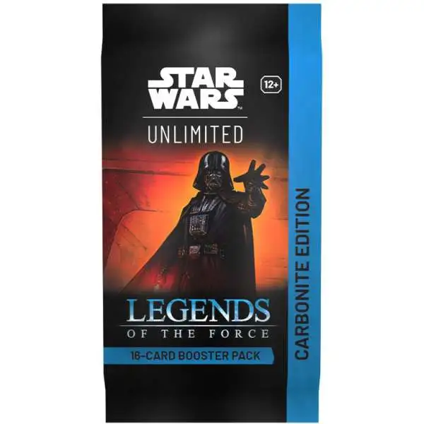 Star Wars: Unlimited Trading Card Game Legends of the Force CARBONITE Edition Booster Pack [12 Cards]