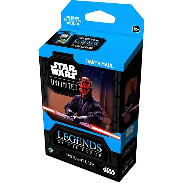 Star Wars: Unlimited Trading Card Game Legends of the Force Darth Maul Spotlight Deck [50 Cards, Plus 1 Booster Pack]