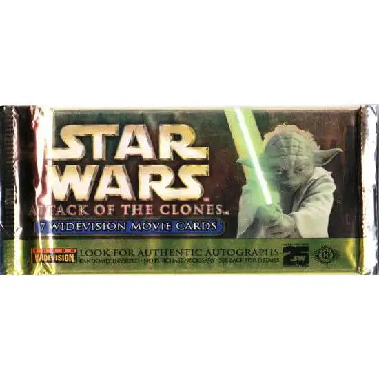 Star Wars Attack of the Clones Widevision Trading Card Pack