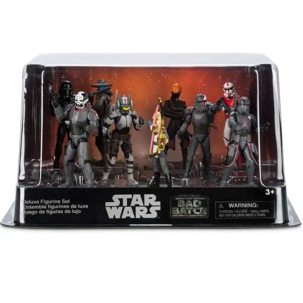 Disney Star Wars The Bad Batch Exclusive 9-Piece PVC Figure Deluxe Play Set