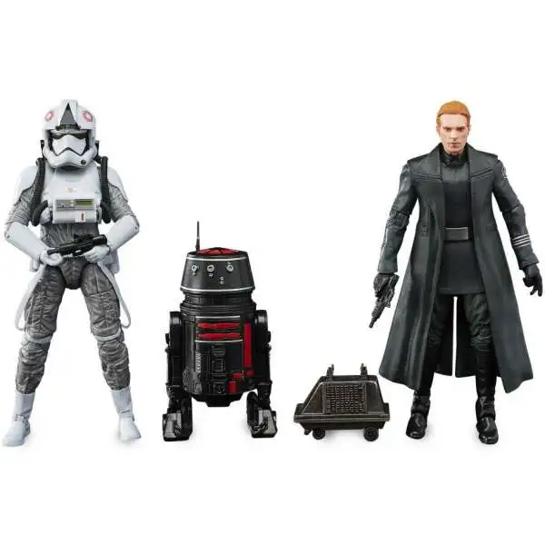 Star Wars The Force Awakens Black Series The First Order Action Figure 4-Pack [AT-AT Driver, R5 Astromech Droid, Mouse Droid & General Hux]