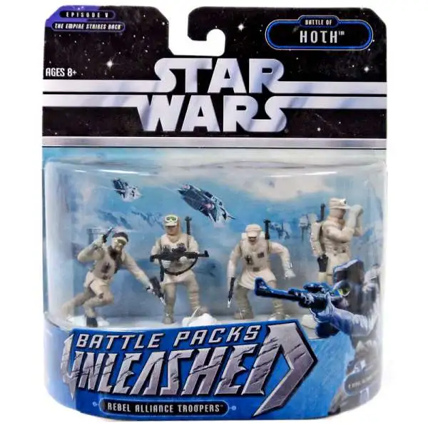 Star Wars The Empire Strikes Back Battle Pack Rebel Alliance Troopers Action Figure 4-Pack [Battle of Hoth]