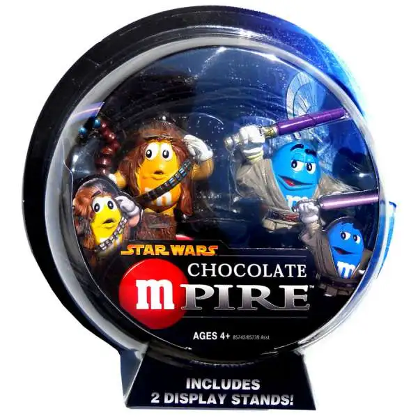 Star Wars M&Ms Chocolate Mpire Chewbacca & Mace Windu Action Figure 2-Pack