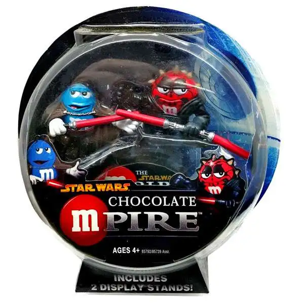 Star Wars M&Ms Chocolate Mpire Darth Maul & Count Dooku Action Figure 2-Pack
