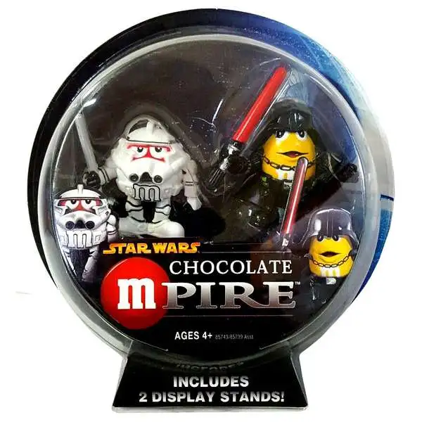 Star Wars M&Ms Chocolate Mpire Clone Trooper & Darth Vader Action Figure 2-Pack
