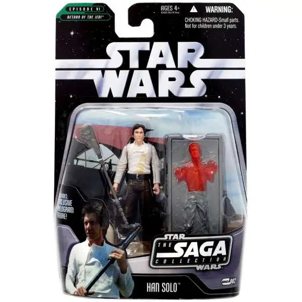 Star Wars Return of the Jedi 2006 Saga Collection Han Solo Action Figure #02 [With Carbonite Block]