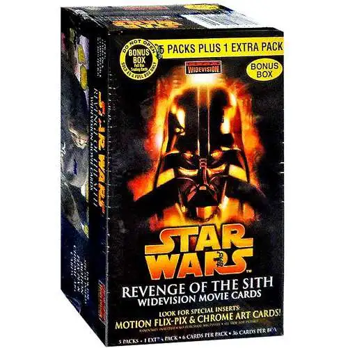 Star Wars Topps Widevision Movie Revenge of the Sith Trading Card BONUS Box [6 Packs]