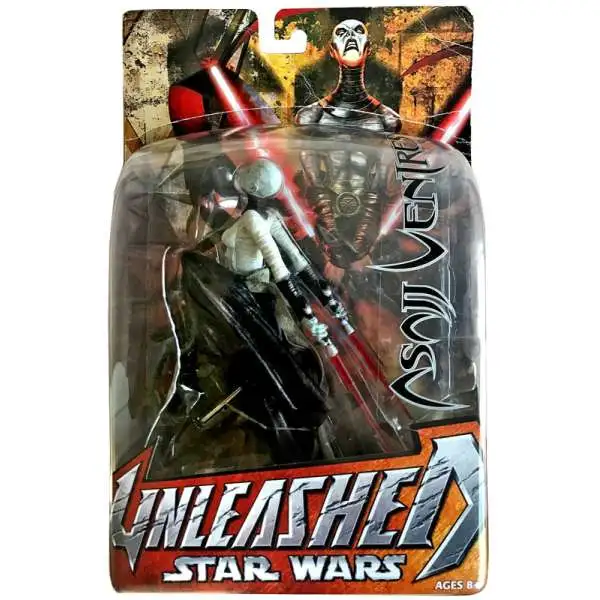 Star Wars Clone Wars Unleashed Series 2 Asajj Ventress Action Figure [Damaged Package]