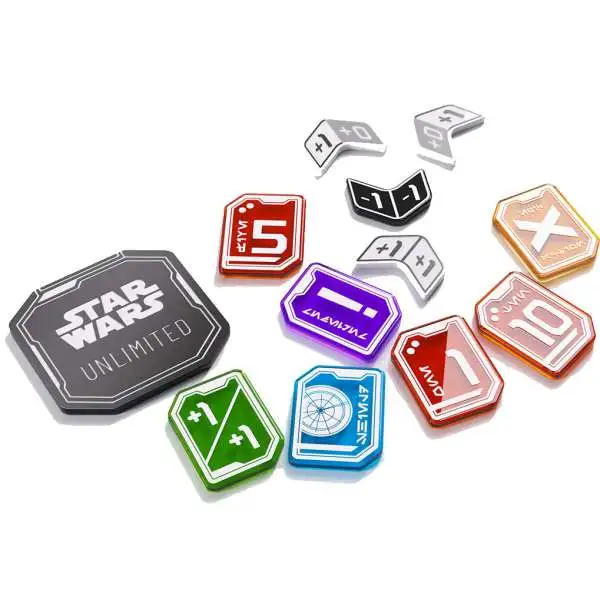 Star Wars: Unlimited Trading Card Game Official Accessory Premium Acrylic Tokens [50 Pieces]